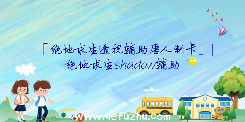 「绝地求生透视辅助唐人制卡」|绝地求生shadow辅助